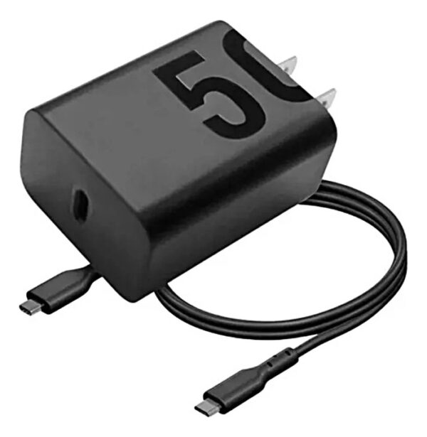 Cargador Motorola 50W USB-C + Cable USB-C a USB-C