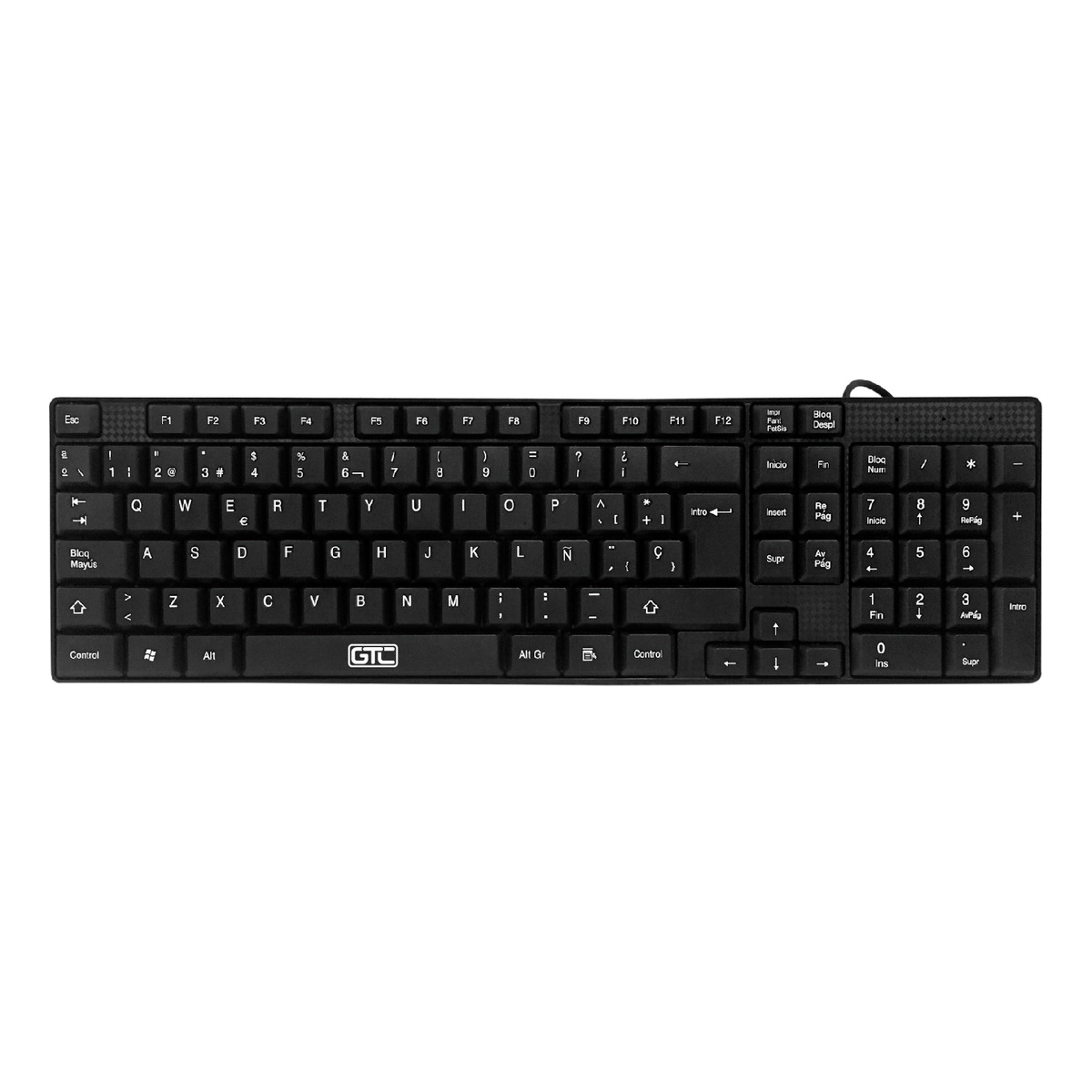 teclado computadora color negro